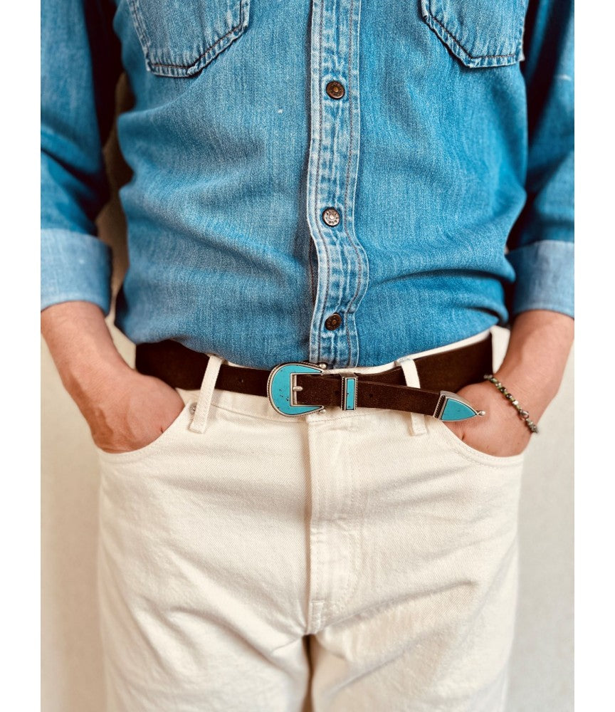 Billy dark brown suede