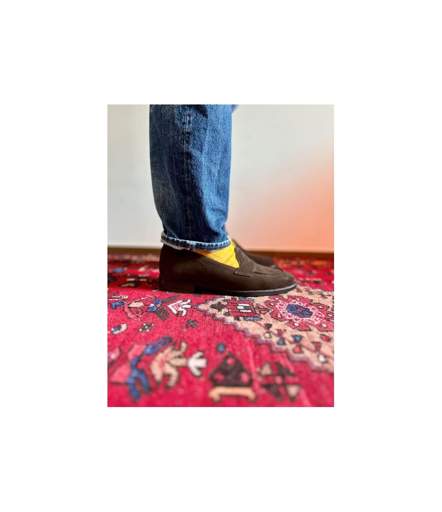 Henry Lakuna dark brown suede