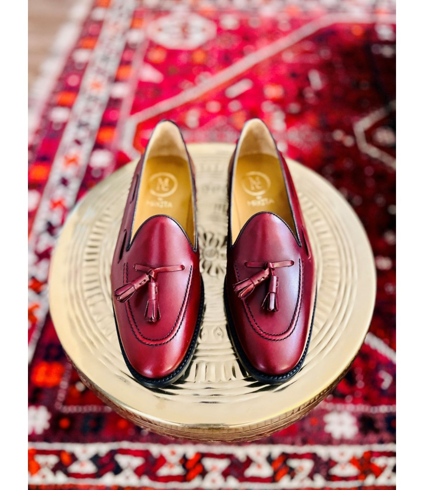 Lakuna burgundy leather