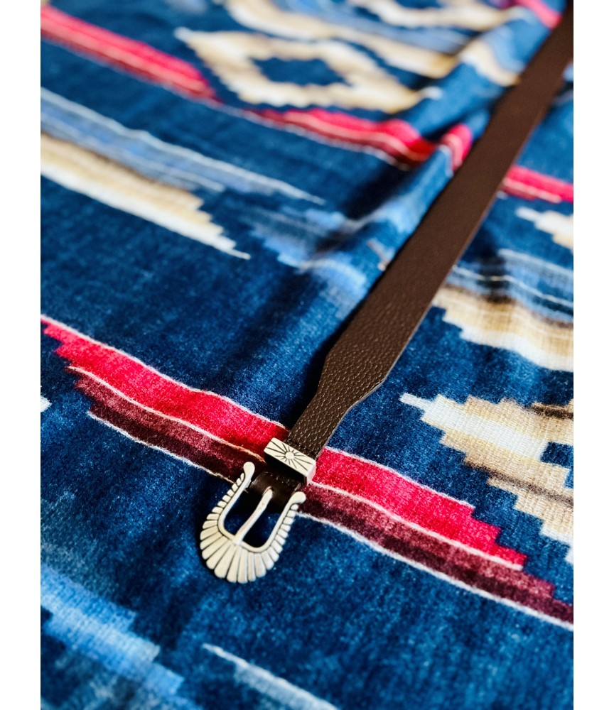 Pecos dark brown leather