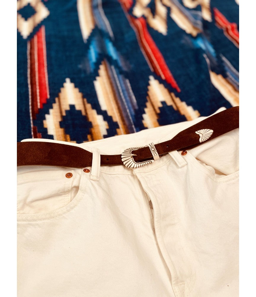 Pecos dark brown suede