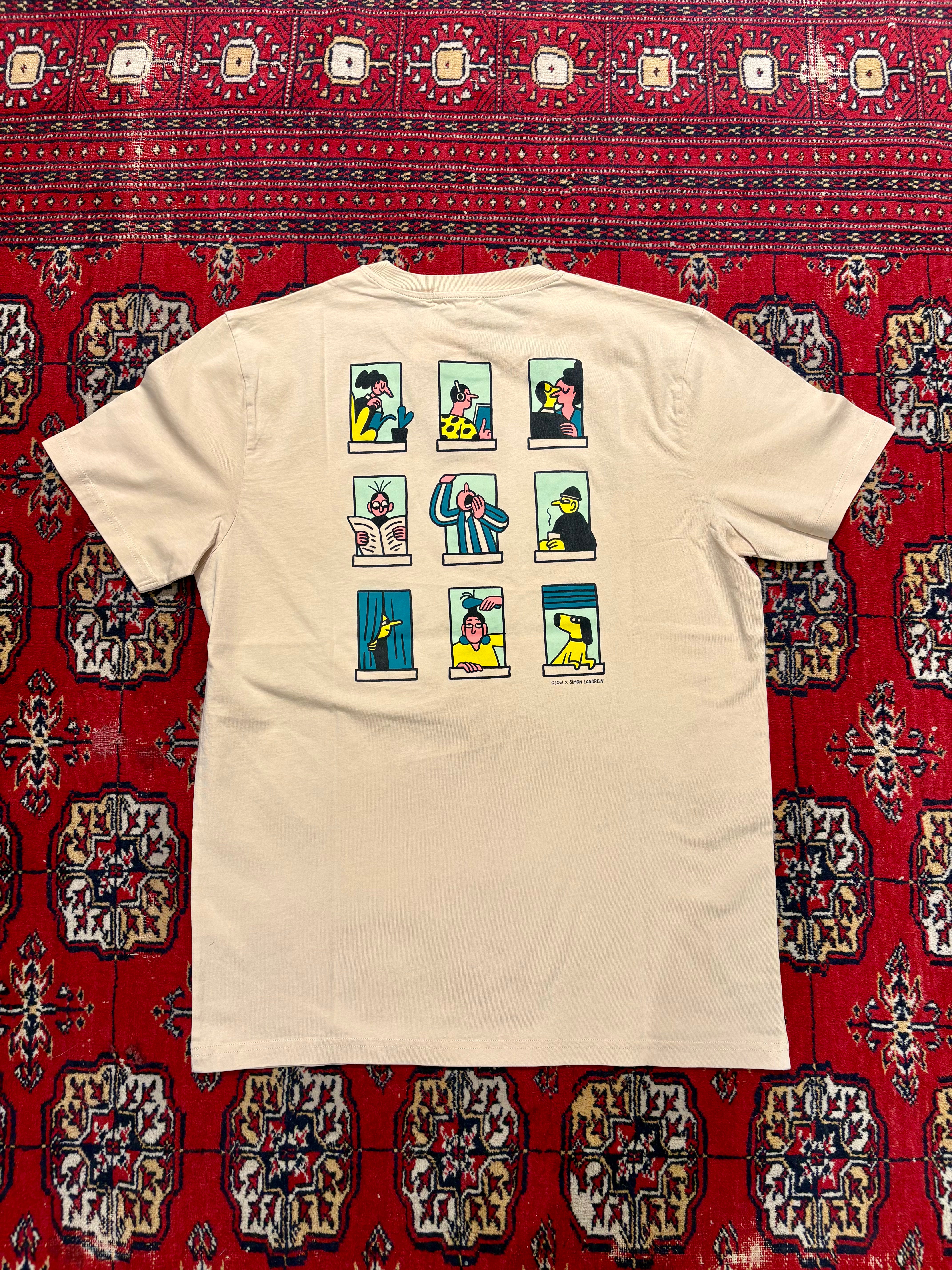 CREAM BUILDING TSHIRT