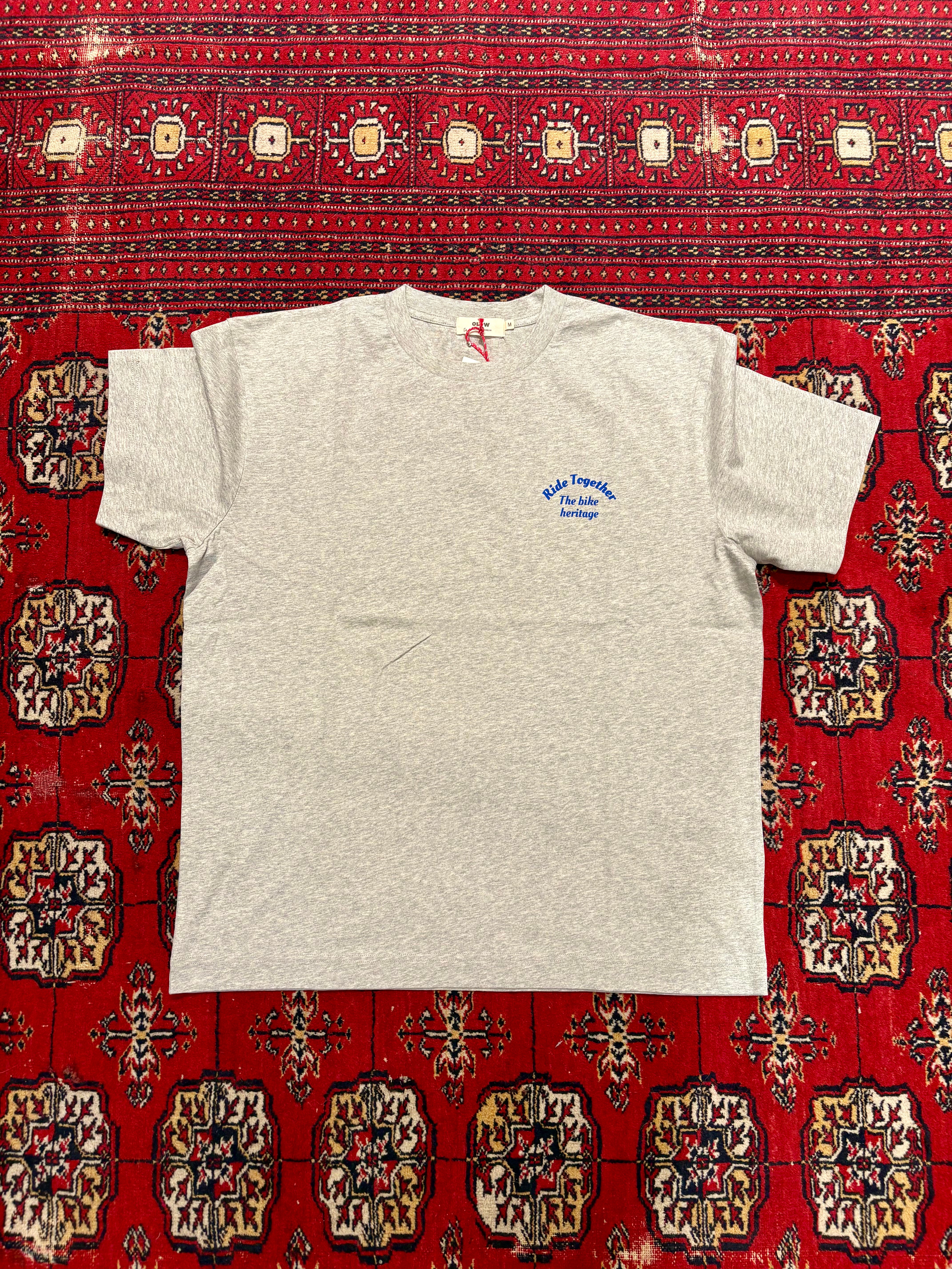 MOTTLED GREY LOOSEFITTING HÉRITAGE TSHIRT