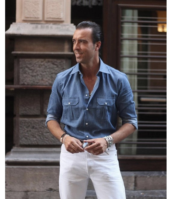 Giampi Blue Denim Shirt