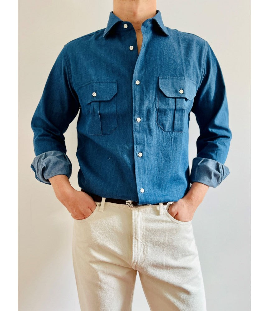 Giampi Blue Denim Shirt