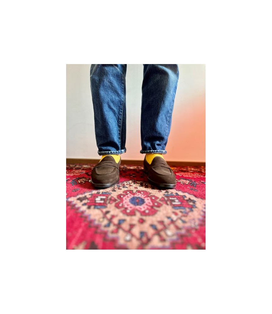 Henry Lakuna dark brown suede