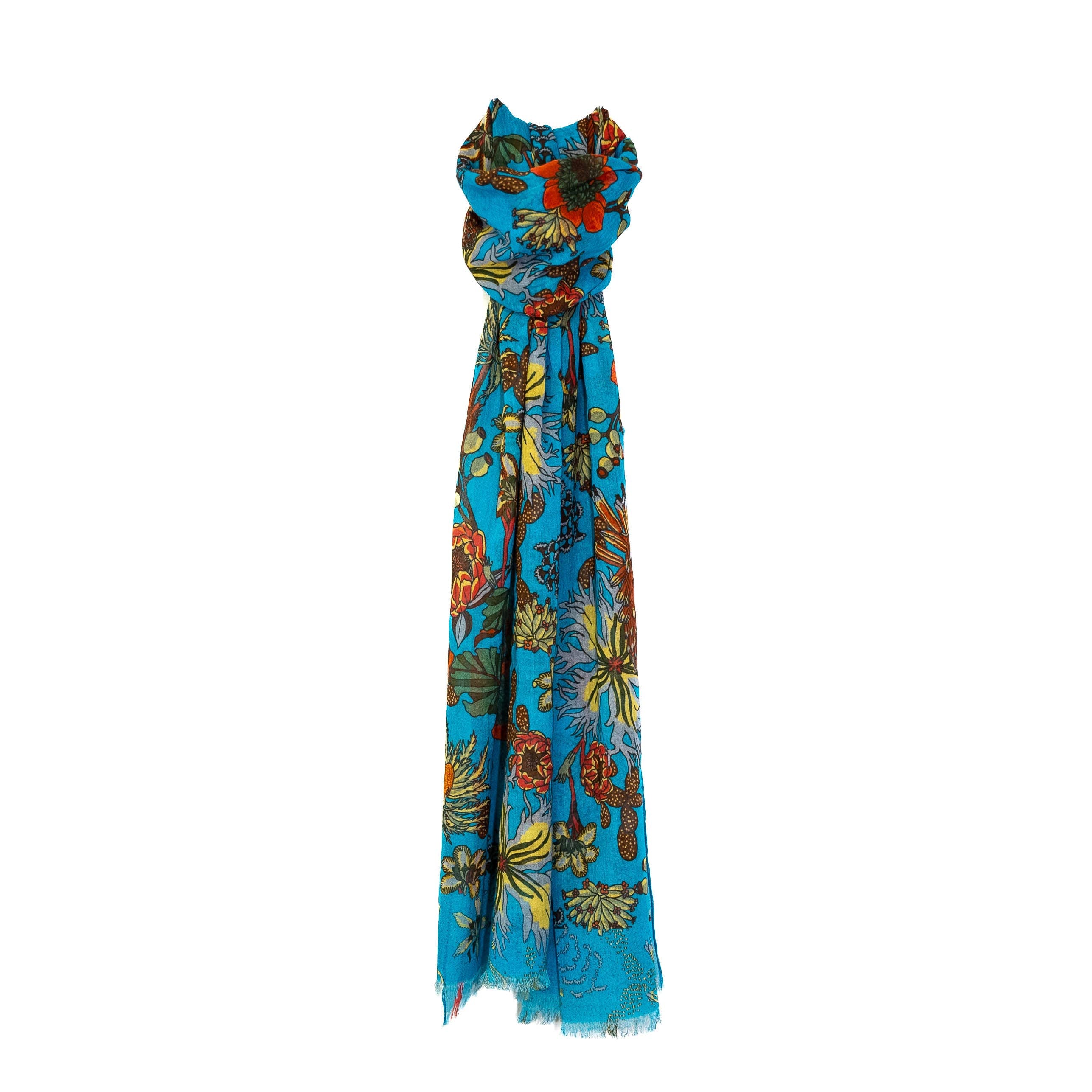 Sciarpa in cotone FLORIAN: Turquoise