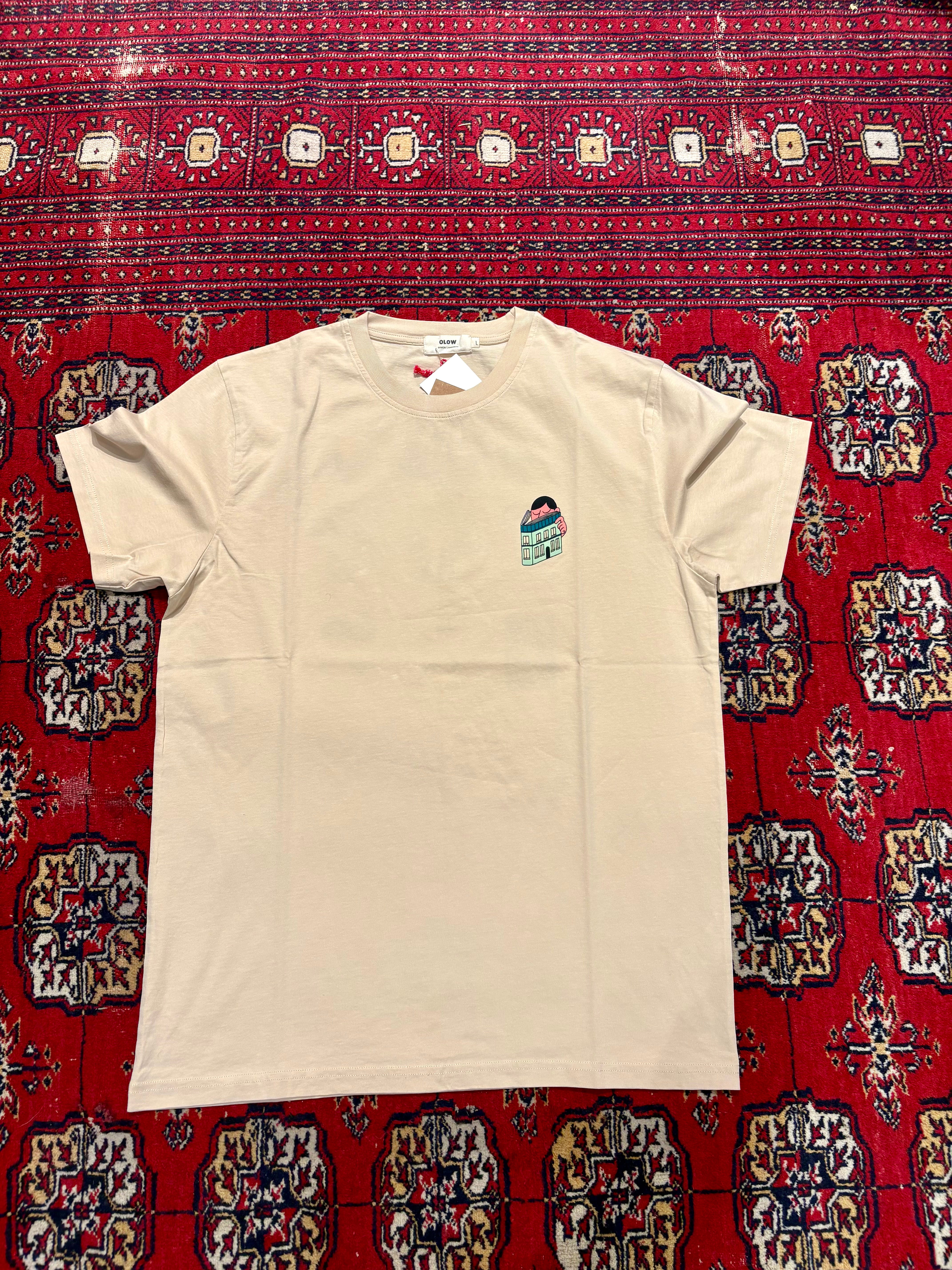 CREAM BUILDING TSHIRT