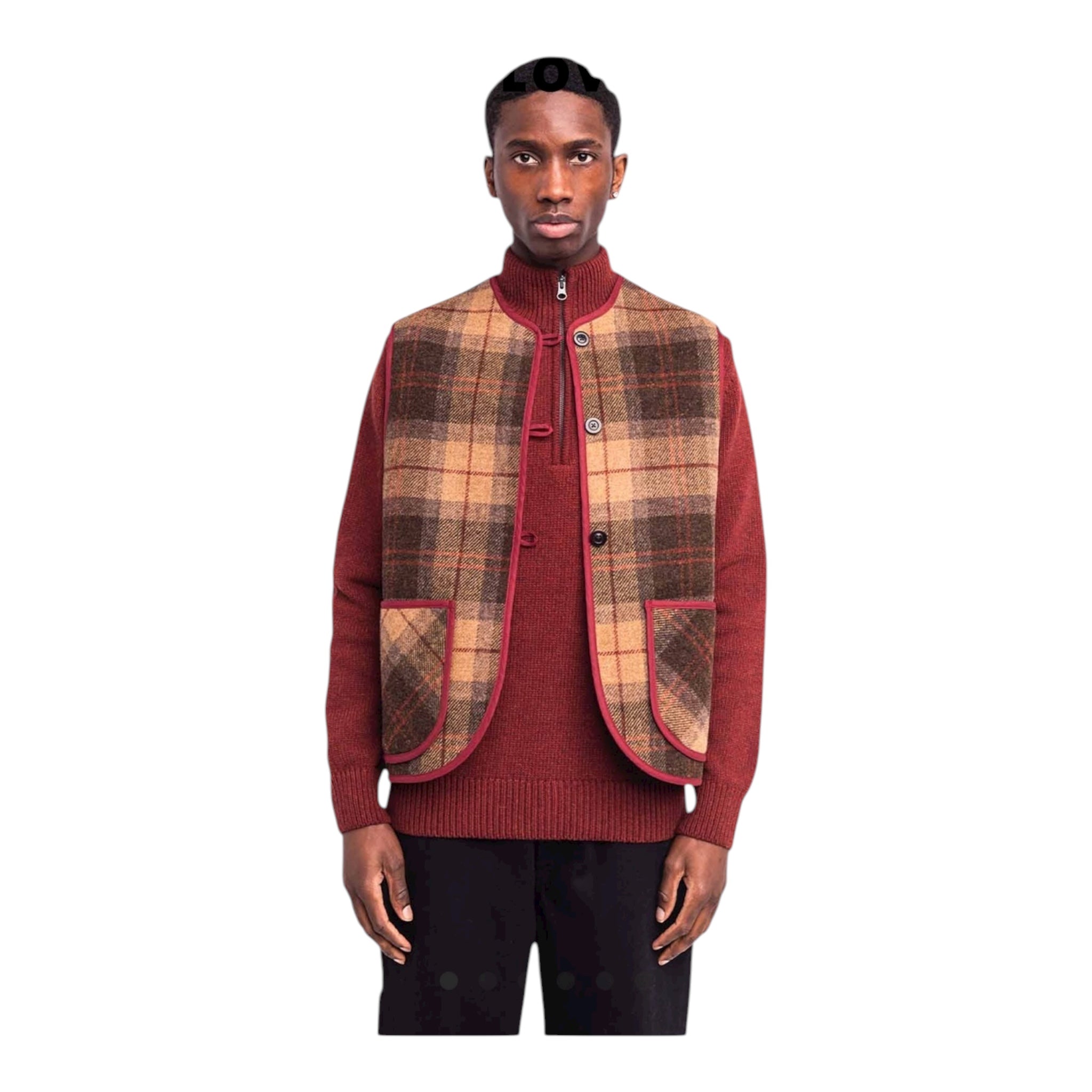 SLEEVELESS SHEPHERD JACKET