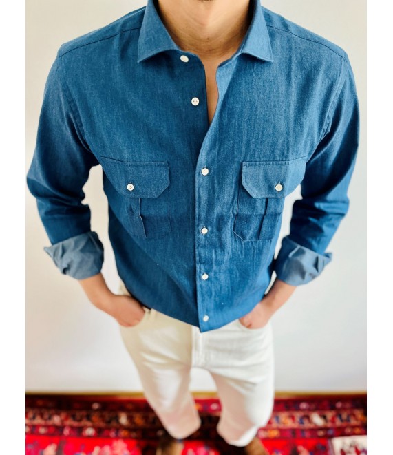 Giampi Blue Denim Shirt